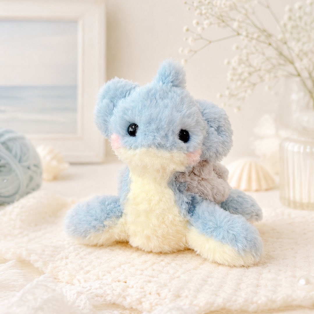 ranpeluche's tweet photo. ラプラス、ウミガメさんの作り方公開いたしました♪

かぎ針編みができる方、ぜひ作ってみてください🧶⋆꙳ https://t.co/YNCfjvBZeS