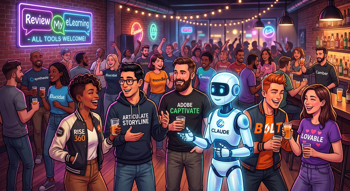 onEnterFrame's tweet photo. Welcome to the party.

No matter where you built your course, #Claude,  #Lovable, #Bolt, #ArticulateStoryline, #AdobeCaptivate

Your team can review it on https://t.co/VSuSHxpo0k https://t.co/0hF6u3WkKw