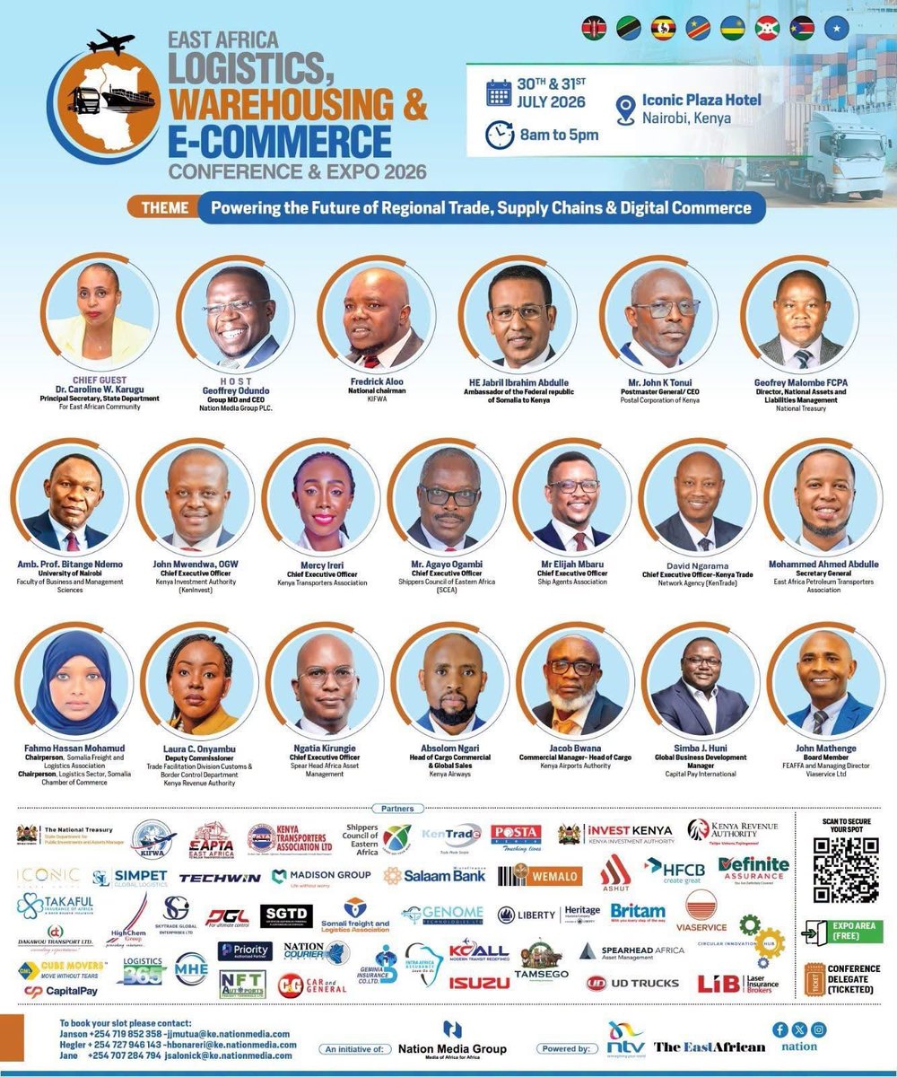 _KenTrade's tweet photo. KenTrade is exhibiting at the Logistics Sector Conference at Iconic Hotel, Nairobi CBD, showcasing the Electronic Single Window System and other value-added trade facilitation services.

#TradeMadeSimple #TradeFacilitation #Logistics #KenTrade https://t.co/zrHCxY4bvA