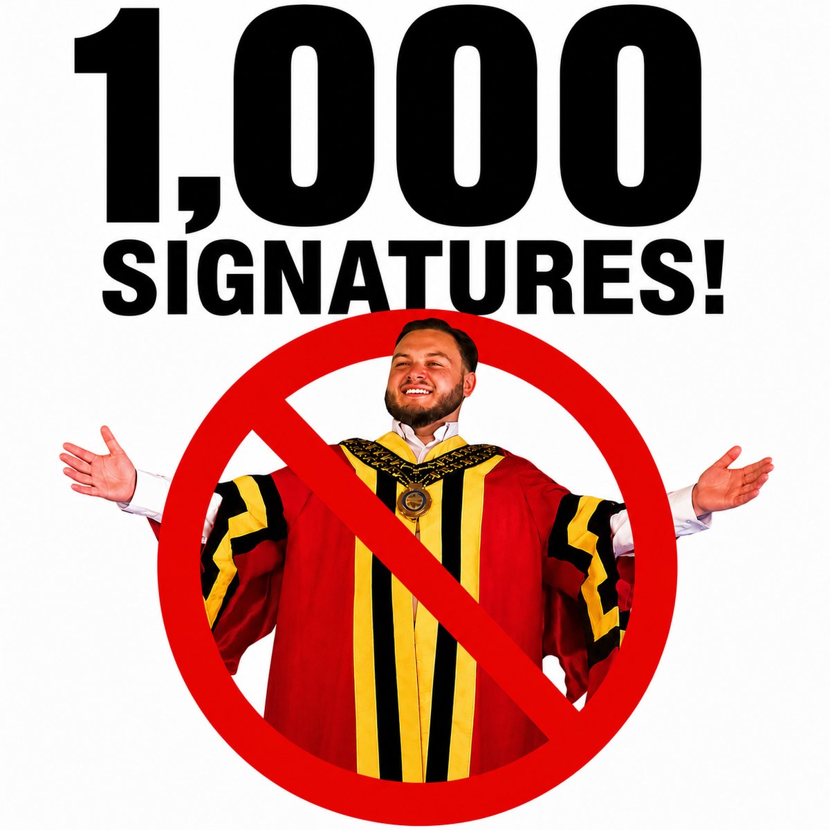 leecocker's tweet photo. Thank you for 1,000 signatures!
The petition concerning @ReformUKSam of @reformparty_uk remains open before the overall evidence submission https://t.co/XaXkJUmkdN
#Basildon #SamJournet #BasildonMayor #ReformUK https://t.co/FlgNytXQhE