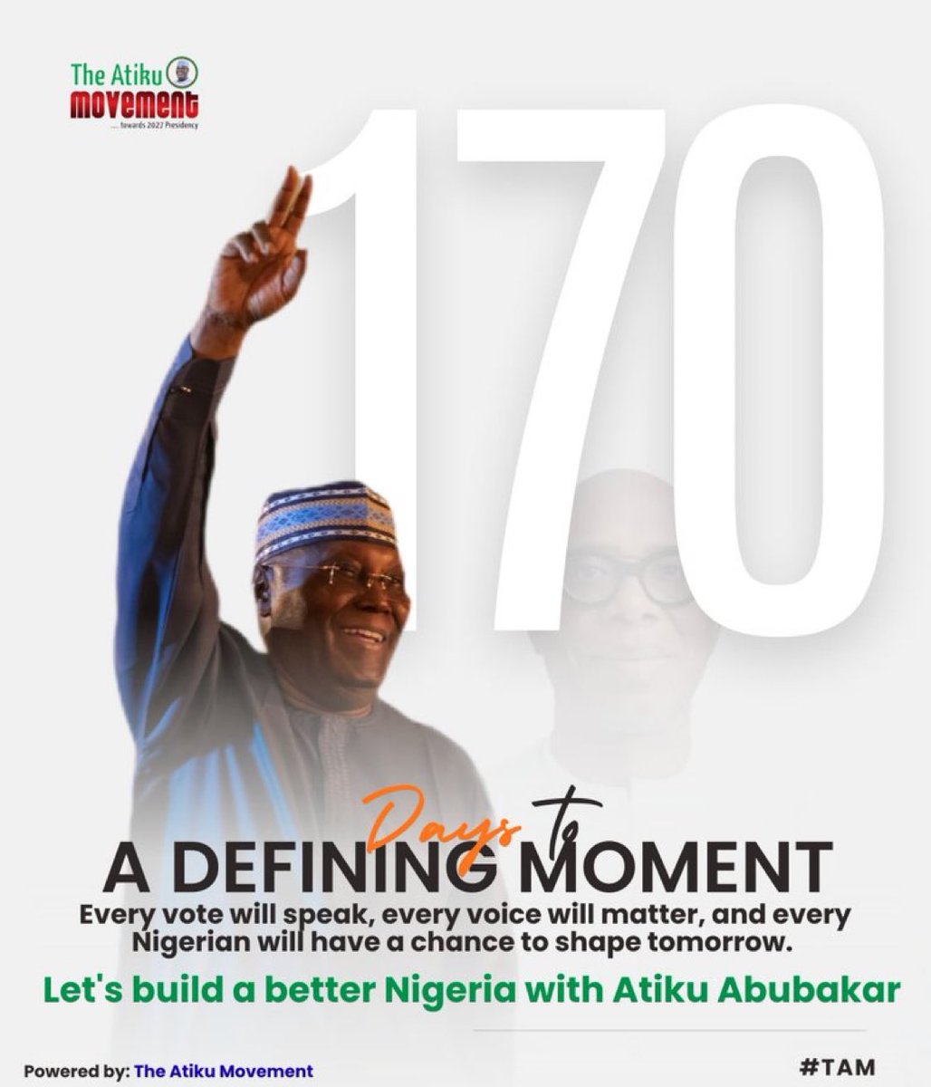 muhammaddayyiib's tweet photo. Stand with Atiku Abubakar and rebuild Nigeria.  
#TheAtikuMovement https://t.co/oRfy52mfKC