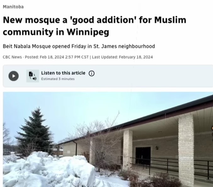 yomelijah's tweet photo. #testemunha #Jeova #biblia
Salão do Reino em Winnipeg — St. James — Manitoba (Canadá), foi vendido e convertido em mesquita, Masjid Beit Naballa, sede de uma associação palestina no Canadá: O que pensar sobre a venda dos Salões do Reino dedicados a Deus?
https://t.co/7FmnkrFjN4 https://t.co/YUVmheqvTm