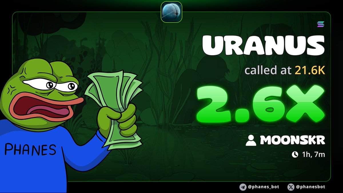 Moonskrr_1's tweet photo. 2X up from my call on $URANUS 🕊 
Entries ongoing on priv https://t.co/isViry8aqs