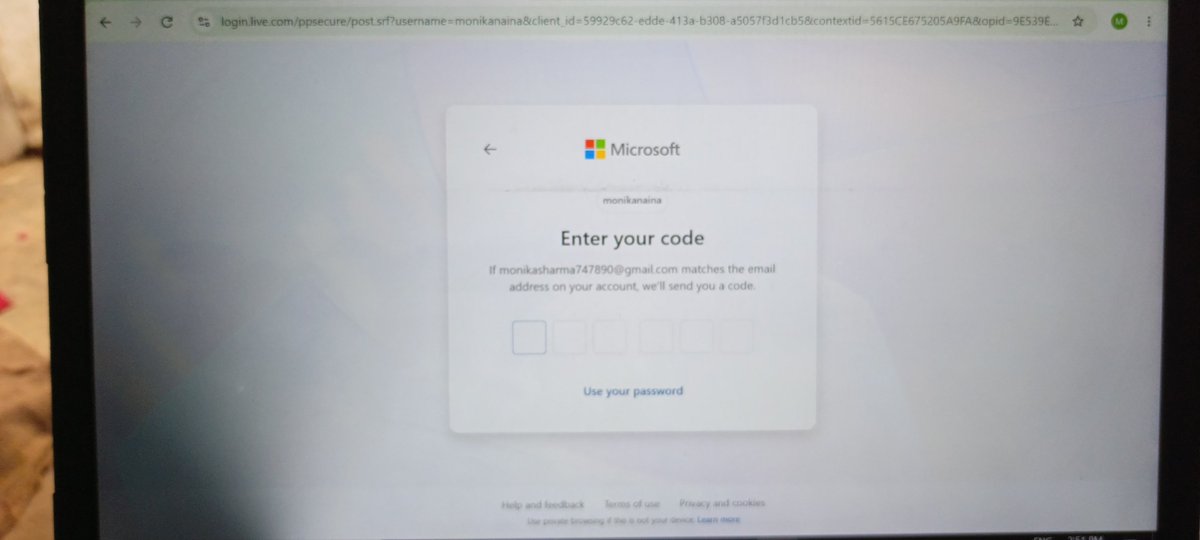 AdarshK13435265's tweet photo. @Microsoft @Outlook @MicrosoftEdge @MSCloud
I am not able to login to my laptop with my Microsoft account and even after forgetting the password, OTP is not being sent to my mail ID or phone number. https://t.co/A8iWivGdP3