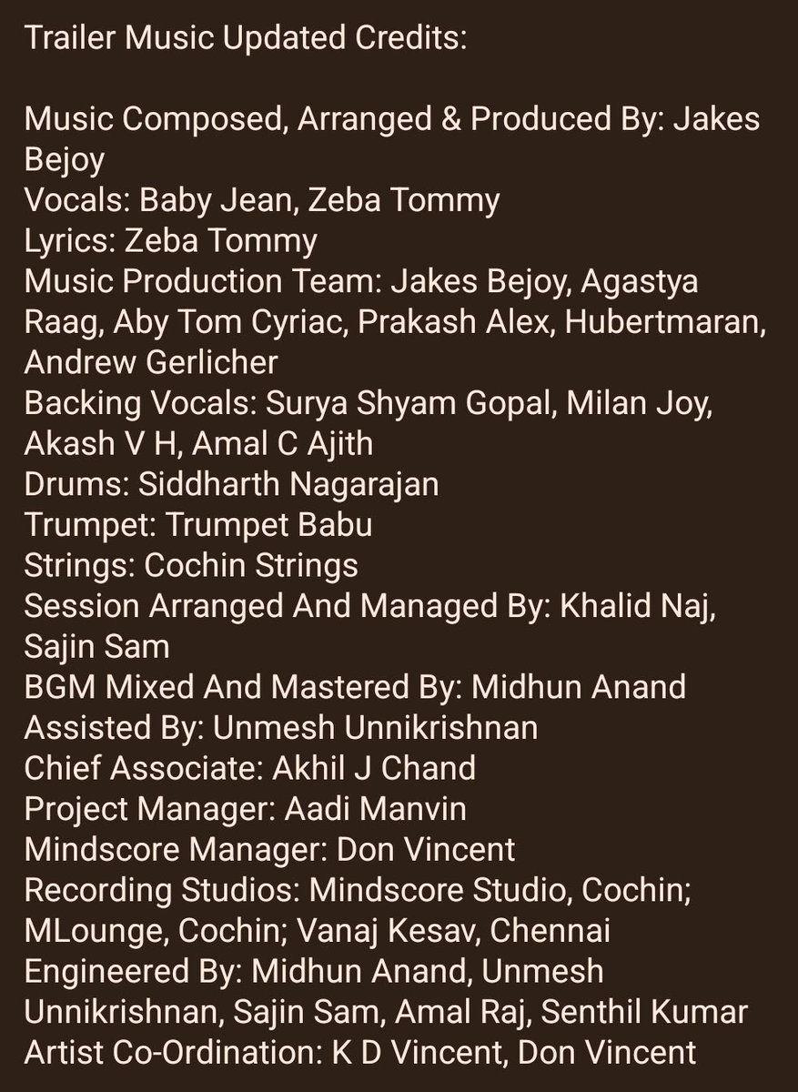 AbGeorge_'s tweet photo. #ImGame Trailer Track sung by Baby Jean and Zeba Tommy 

Lyrics by Zeba Tommy

A Jakes Bejoy Musical 🎶 🔥 https://t.co/jFkELz5WlN