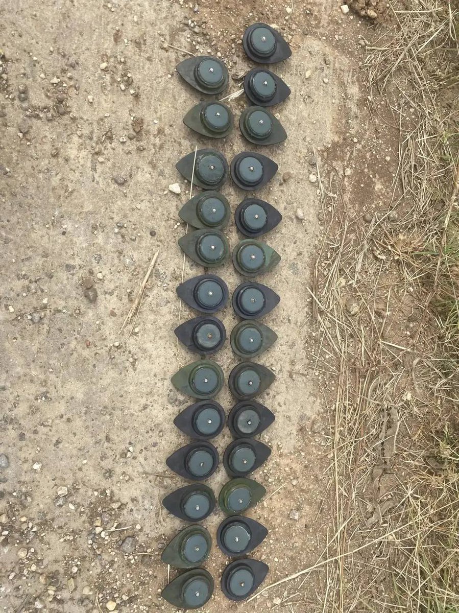 EvaKBartlett's tweet photo. "⚡️In the Kremensk district of the LPR, Ukrainian drones are dropping anti-personnel mines – "new petals" – on civilian objects.

According to local residents and authorities, Ukrainian forces are actively using new anti-personnel mines, codenamed "new petals," to remotely mine civilian objects in the LPR. These mines are being found in areas frequented by local residents. The mines consist of a plastic container with explosives and a pressure-sensitive detonator. Detonation of the mine can cause serious injuries, traumatic amputation of limbs, and even death from blood loss or shock.

Last year, Ukraine announced its withdrawal from the "Ottawa Convention," which prohibits the production and use of anti-personnel mines. Now, Kyiv is massively using anti-personnel mines and explosive devices to mine civilian objects. Every week, there are reports of civilians being injured or killed by Ukrainian mines, which constitutes a serious war crime."
https://t.co/VOH8qoT3Py