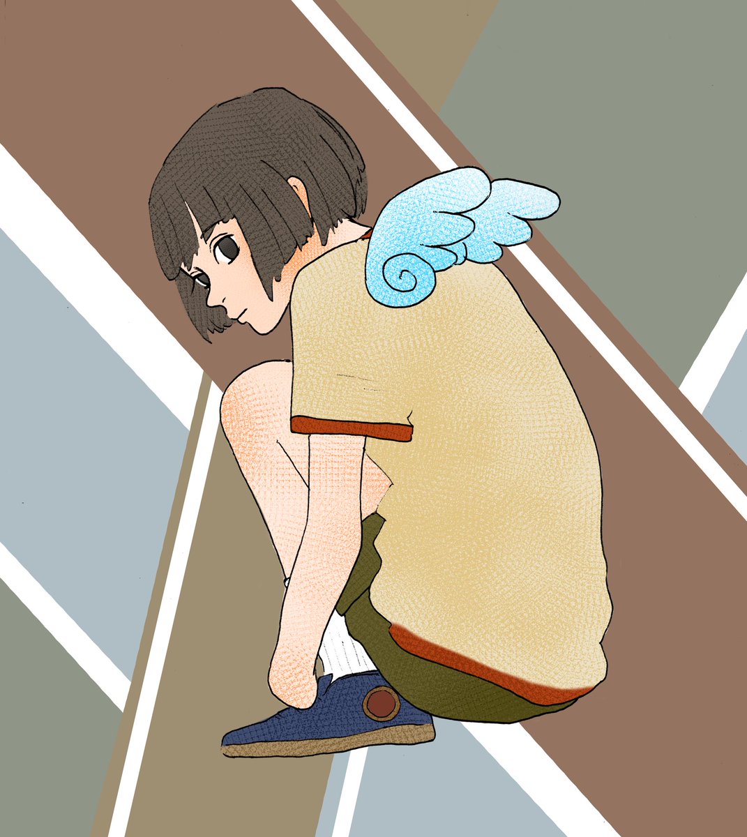 Ring86797429's tweet photo. Wings🪽 
#art
#illustration
#original
#イラスト https://t.co/gSgPyw4Xt2