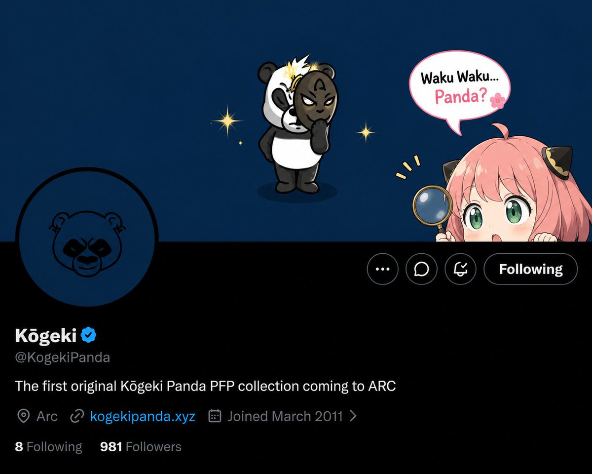 AnyaVerse007's tweet photo. 🌸 𝐖𝐚𝐤𝐮 𝐖𝐚𝐤𝐮 𝐅𝐢𝐧𝐝 🌸

🐼 𝐊ō𝐠𝐞𝐤𝐢  •  @KogekiPanda 🐼

✨ 𝐓𝐡𝐞 𝐟𝐢𝐫𝐬𝐭 𝐨𝐫𝐢𝐠𝐢𝐧𝐚𝐥 𝐊ō𝐠𝐞𝐤𝐢 𝐏𝐚𝐧𝐝𝐚 𝐏𝐅𝐏 𝐜𝐨𝐥𝐥𝐞𝐜𝐭𝐢𝐨𝐧 𝐢𝐬 𝐜𝐨𝐦𝐢𝐧𝐠 𝐭𝐨 @arc .
𝐎𝐧𝐞 𝐭𝐨 𝐤𝐞𝐞𝐩 𝐨𝐧 𝐭𝐡𝐞 𝐰𝐚𝐭𝐜𝐡𝐥𝐢𝐬𝐭. 🐼

👀  𝐃𝐘𝐎𝐑  🤍 https://t.co/I69dhwWegL