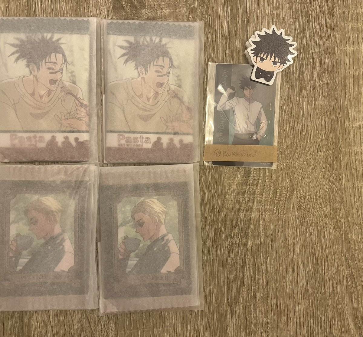 koukanshite_'s tweet photo. 【譲渡】
呪術廻戦 ファンパレくじ ファンパレマート ファントムパレード

譲
B賞脹相2、七海2
C賞 伏黒2、釘崎2、脹相4
D賞 伏黒3、釘崎4、七海2、脹相4
E賞 虎杖1、家入 3、猪野5、七海2、脹相2、五条1

求
定価+送料

⭐︎五条は任意倍数含むお譲り
⭐︎脹相は任意同含むお譲り

都内手渡し>郵送

伏黒は推しですが希望数揃ってるのでお譲りします。