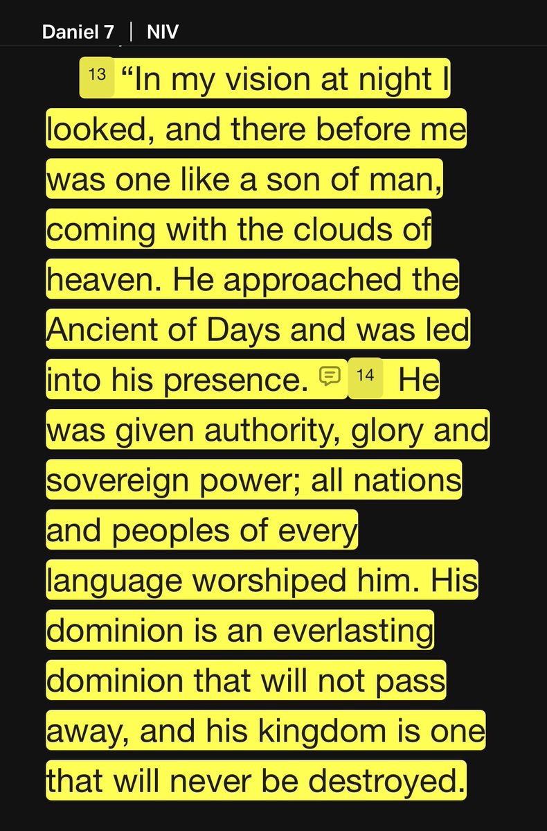therickyneilsen's tweet photo. @sneakosnippet @muslimorthodoxy @AltSNEAKO Are you sure you want to use Daniel 7?

Daniel 7 is a messianic prophecy and it says that" the son of man" will be given a kingdom and will sit at Gods right hand. 

Jesus quoted this to the Pharisees said he committed blasphemy. 

The "son of man" is worshiped in Daniel 7! https://t.co/W1JT2TYwec