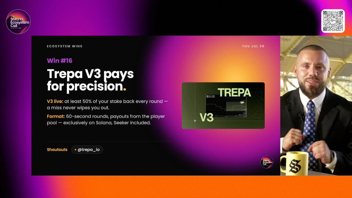 trepa_io's tweet photo. Trepa V3 was featured on @EcosystemCall.

Great to see the first precision market getting more recognition across the Solana ecosystem.

Appreciate the shoutout, @simonmolitor and @YouKnowEno. https://t.co/kUoNJWJpjq