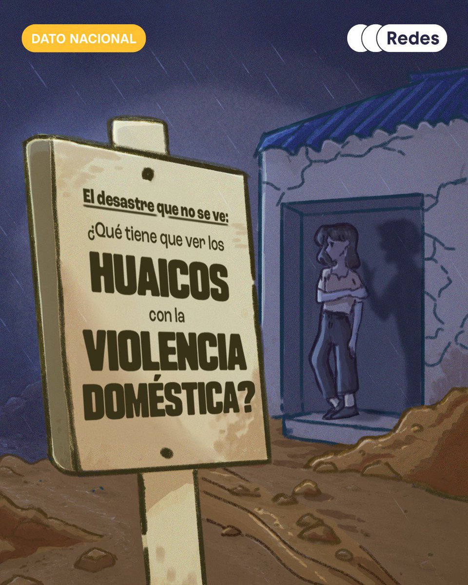 redesarrollope's tweet photo. Investigaciones de Grupo de Análisis para el Desarrollo (@GRADEPeru) y Consorcio de Investigación Económica y Social (@CIESLimaPeru) encontraron que los huaicos y las sequías además de destruir viviendas, cultivos o fuentes de ingreso. También pueden aumentar la violencia contra la mujer dentro del hogar en zonas rurales.

• Sequías: la violencia física como empujones o bofetadas crecen hasta en 65%.
• Huaicos: las agresiones físicas aumentan en 25% y sus efectos pueden sentirse incluso cuatro años después.

¿Por qué ocurre esto? Porque cuando un desastre natural golpea un hogar, el consumo de alcohol, las discusiones y tensiones aumentan. Así las familias ven caer sus ingresos entre 15% y 20%, y la preocupación por cómo cubrirán los gastos se transforma en un estrés diario. Al mismo tiempo, muchas mujeres pierden sus empleos y dependen más económicamente de sus parejas, quedando todavía más vulnerables.

Un desastre natural no solo deja daños materiales. También deja miedo, violencia y vulnerabilidad dentro del hogar. Y aunque no podamos evitar los desastres naturales, sí podemos cambiar cómo respondemos frente a ellos. La protección a las mujeres también debería ser parte de la respuesta.

Entonces ¿por qué solo se habla de casas destruidas y no de lo que pasa dentro de ellas?