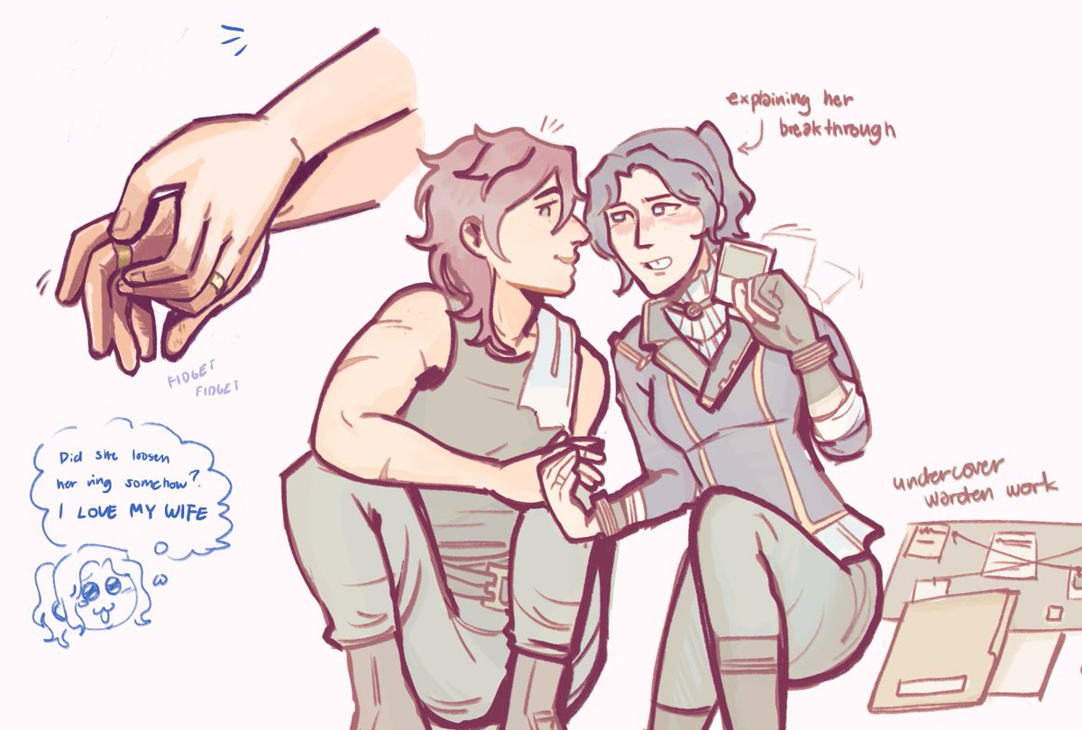 bklakava's tweet photo. Caitlyn stimming using Vi's wedding ring for a ko-fi request! 💗 https://t.co/MHa0rnJgli
