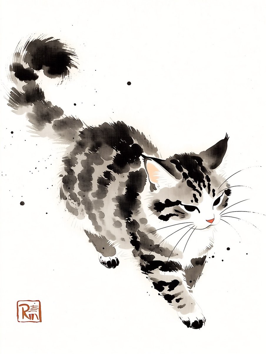 0v1234's tweet photo. 墨猫 https://t.co/Q9mwVDyP0v
