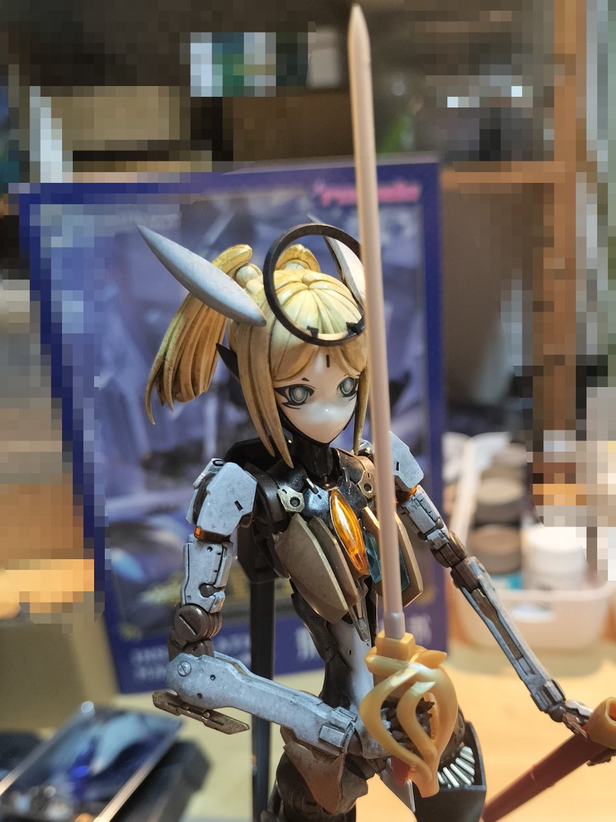 sazi9973's tweet photo. 今日は、ゲート処理〜塗装クリップ取り付けまで✨
あと、コトブキヤのバーチュアスタイル02ソードセットBからレイピアを持たせてみました(似合うか?シルバーチャリオッツ的な何か)✨
塗装はまた明日以降〜✨
#核誠治造
#和模線
#rosadoProject
#星花・リリィMK3
#スターフラワー・リリィ https://t.co/FGT9vR6CjN