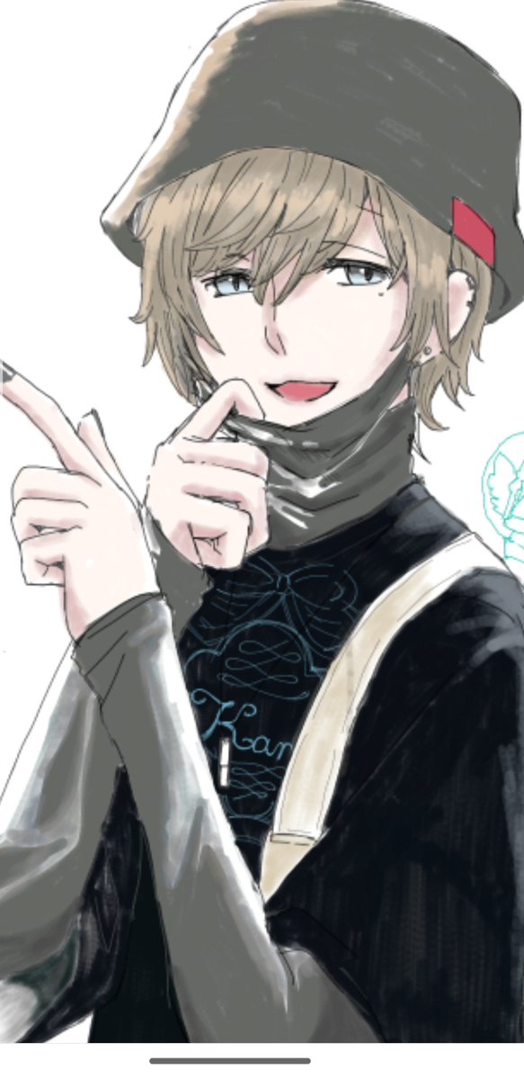 s9Keqw7qCLsJayh's tweet photo. 絵チャ合作してたの、
とりあえず自分のとこ切り取ってきた！
この衣装好きで…とくにマスク😘 https://t.co/MUKcp0DDoO