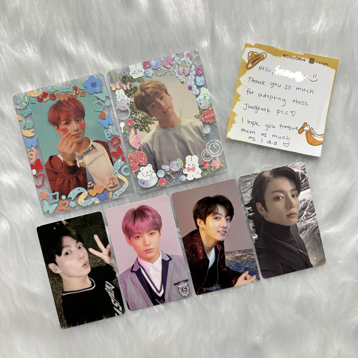 jkvmails's tweet photo. . ࣪˖⋆ #jkvmails from @ggukiehauls 💌

icb i finally have googie’s all-time top-tier pcs in my hands!! 😭💜 i’m beyond happy and grateful that you trusted me and let me adopt them. 🥺 rest assured po that i’ll treasure and take good care of them. once again, thank you so much po!

— #thanksggukei
