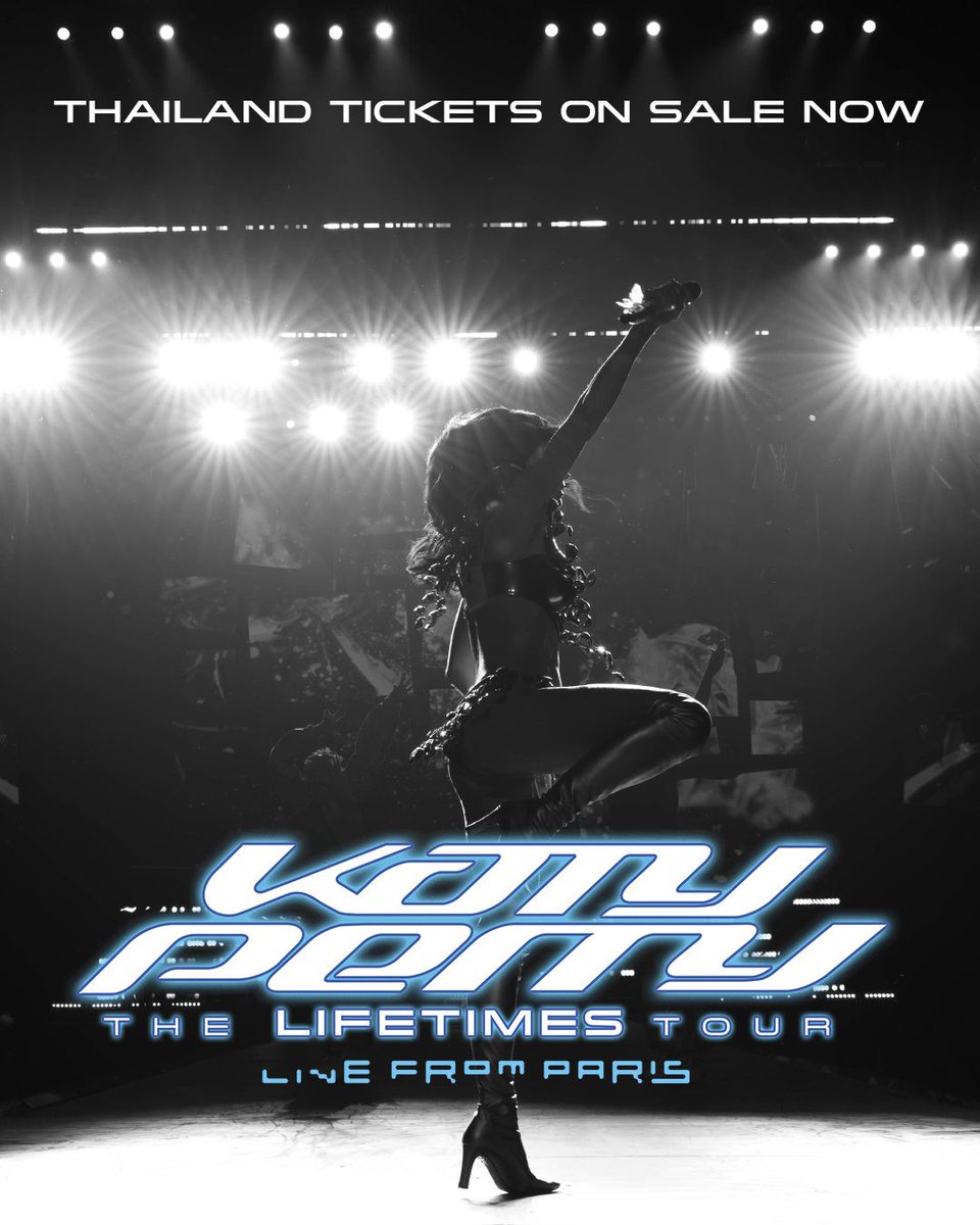 KatyPerryChina's tweet photo. 🇹🇭 Katy Perry: The Lifetimes Tour - Live From Paris 
ตั๋วหนังคอนเสิร์ตในไทยเปิดขายแล้ววันนี้! 

🎟️: https://t.co/IzqxsrN6P0 
*บางโรงภาพยนตร์จะเปิดขายในภายหลัง 

#KatyPerryConcertFilm https://t.co/ADd12O1eYA