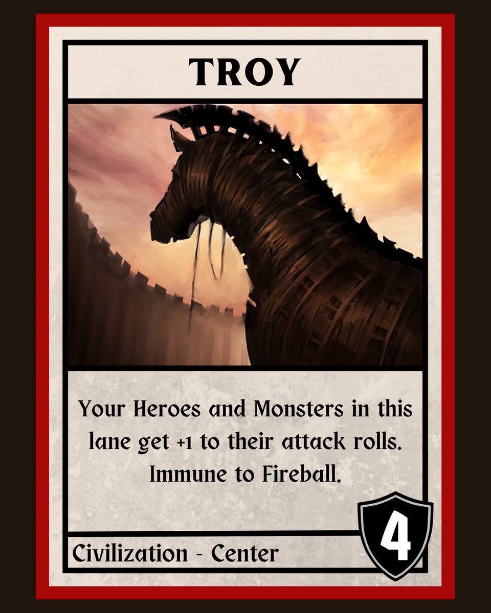 playbronzefall's tweet photo. "The day will surely come when mighty Ilius shall be destroyed." - The Iliad, Book VI

Sign up at https://t.co/knTKyjg6vg to know when our Kickstarter goes live!

#boardgames #cardgames #gameart https://t.co/fTPNASBVjZ