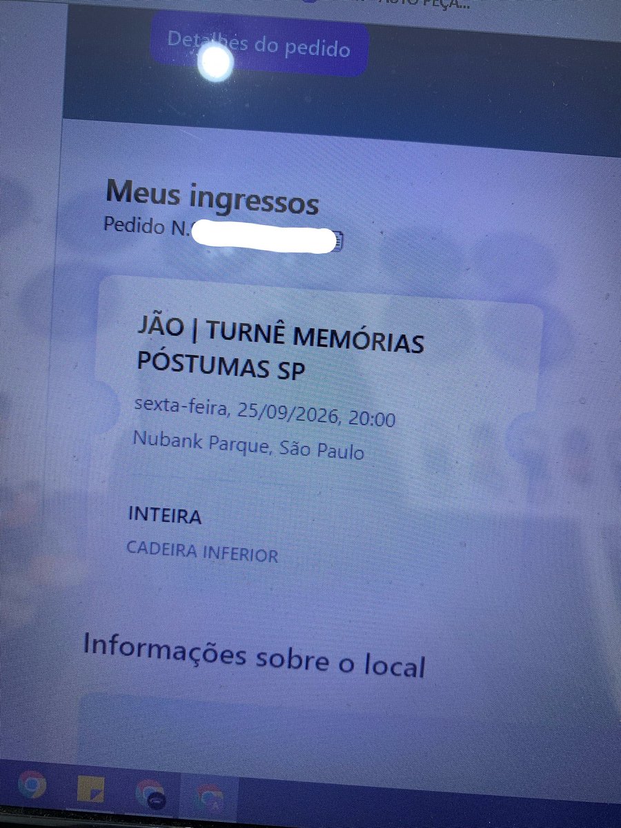 AmandaValemtin's tweet photo. Tenho um ingresso cadeira inferior pro show do Jao, motivo da venda, consegui duas superior pra mim e para minha filha

LEMBRANDO APENAS 1 INGRESSO

Tag: jão, show, ingresso https://t.co/W3cdMOwuhq