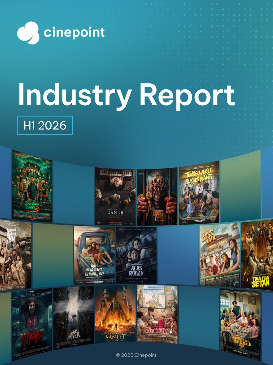 bicaraboxoffice's tweet photo. The Cinepoint Mid-Year Industry Report 2026 is here.
@cinepoint_ 

With 30+ pages of exclusive data, this report brings actionable insights and analysis to help industry professionals understand where the market is today, and where it’s headed next. 

Want to get your copy early? 

Sign up for the Cinepoint Pro waiting list by heading to https://t.co/IwSJRbQpcg, and we’ll send the full report directly to you. 

Because better decisions start with better data.
#Cinepoint #cinepointpro