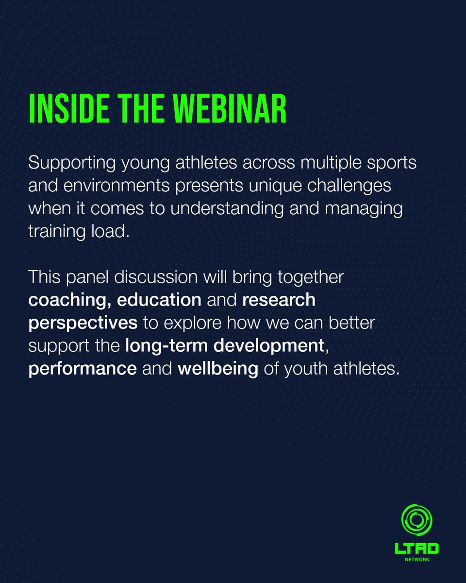 ltadnetwork's tweet photo. Supporting young athletes isn't just about tracking sessions and training minutes — it's about understanding the bigger picture.

Join our live panel discussion + Q&amp;A with Dr Ffion Thompson, Tom Clarke &amp; Emily Pratt 

📅 5 August | 2pm BST

🔗https://t.co/7YBY5HQzrE

#LTADNetwork https://t.co/I6PzS0A6K0