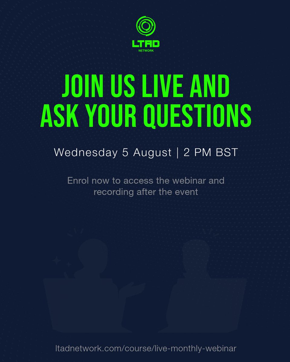 ltadnetwork's tweet photo. Supporting young athletes isn't just about tracking sessions and training minutes — it's about understanding the bigger picture.

Join our live panel discussion + Q&amp;A with Dr Ffion Thompson, Tom Clarke &amp; Emily Pratt 

📅 5 August | 2pm BST

🔗https://t.co/7YBY5HQzrE

#LTADNetwork https://t.co/I6PzS0A6K0