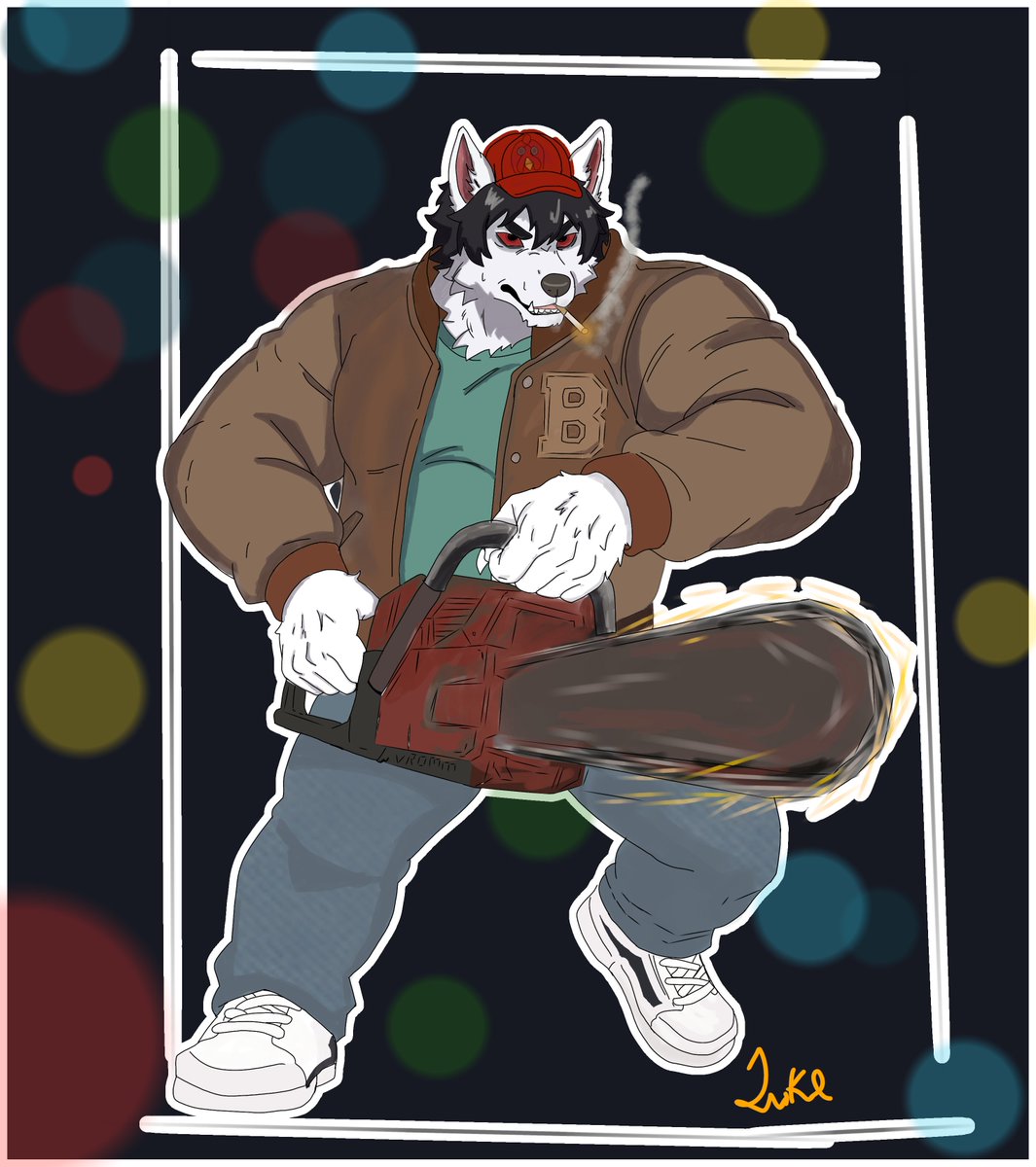 wolf_lokolow's tweet photo. Um desenho que fiz pro @simon_xsrs 
Mhahaha 🌚✌️ https://t.co/HroRNN6NPB