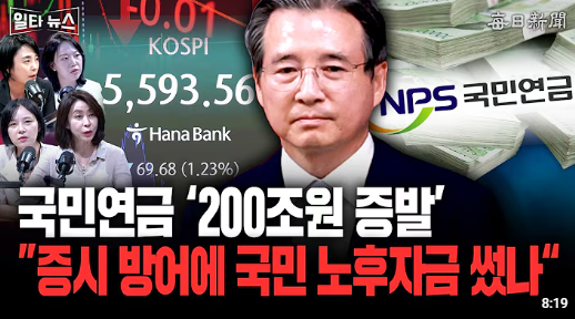 WatcherKR's tweet photo. 국민연금 200조원 증발
국민 노후를 담보로 도박한 거면
감옥가는 걸로 끝나야 할까? https://t.co/WjGKJbl7lq