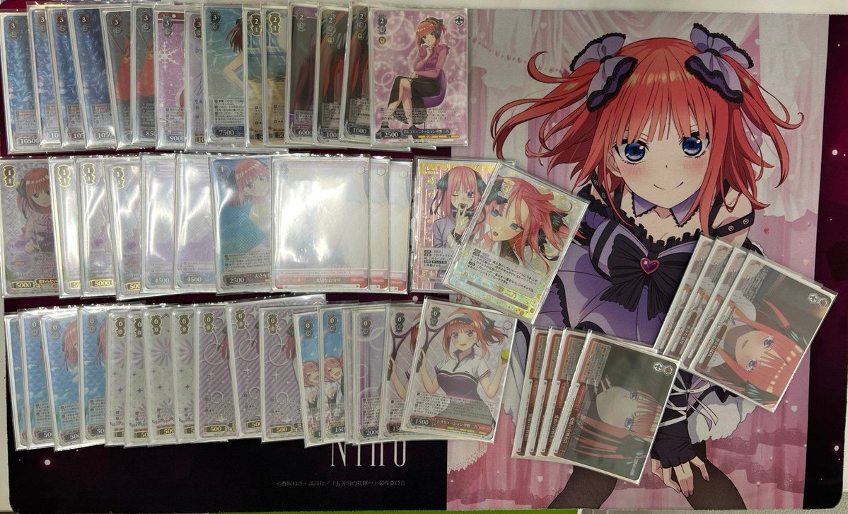 ws4696's tweet photo. 【WS】五等分の花嫁優勝デッキレシピ(トレジャーコレクション イオンタウン周南久米店)【ヴァイスシュヴァルツ】 #WSdeck5HY https://t.co/bQts6Df6sw https://t.co/YgCAaqPrj8