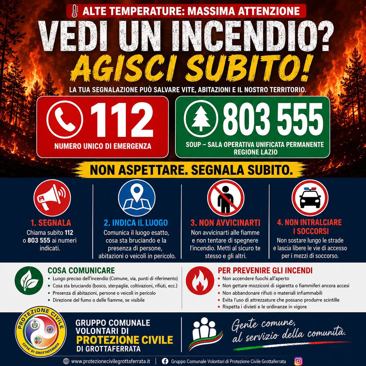 PCGrottaferrata's tweet photo. #AgisciSubito https://t.co/8ZQJqv6MUQ