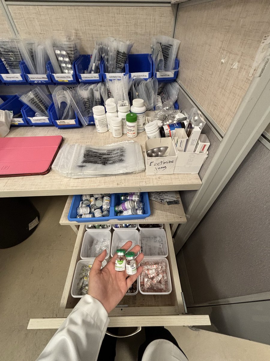 asrar_kb's tweet photo. Another week, another pharmacy department unlocked! 

Inpatient pharmacy this time. Safe to say I’ll never look at a crash cart the same way again.. https://t.co/o7YycyzBw5