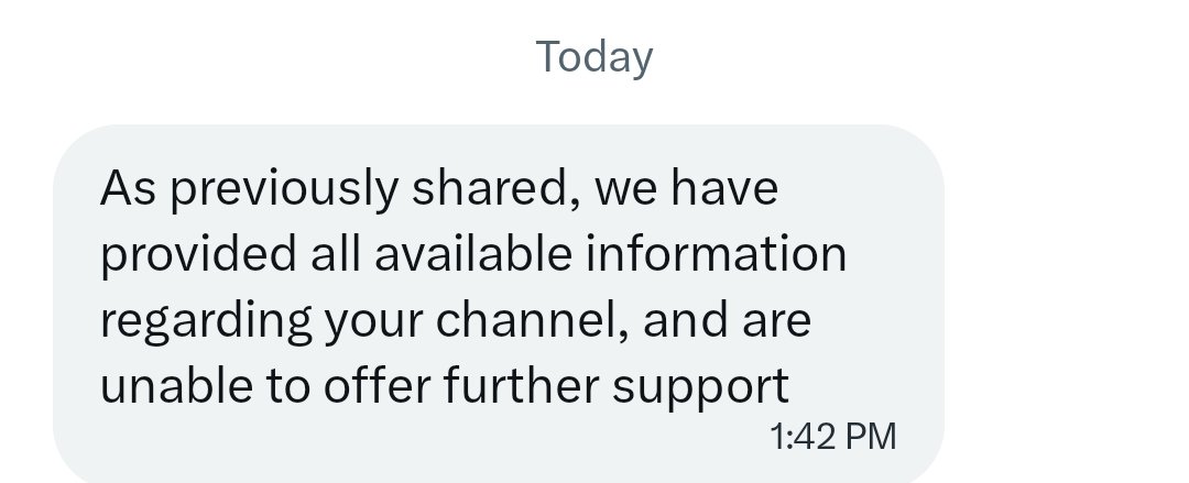 Favourstephany's tweet photo. @TeamYouTube You only send automated replies.. please try and send it to a human to review please I'm begging.. I can't survive without this channel 😭 🙏 https://t.co/wXt9G14KN9