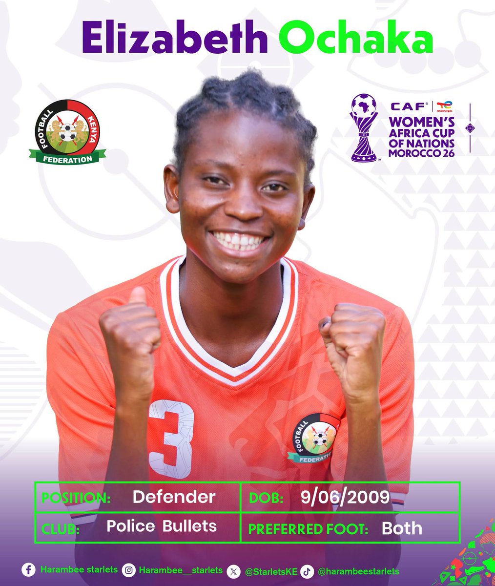 muukami2's tweet photo. Football is dreams made real. Stand with Harambee Starlets and dream big. There is no Kenyan too realistic to dream. Dreams are the first step to victory. #CheerForStarlets https://t.co/na1GvxDeWa