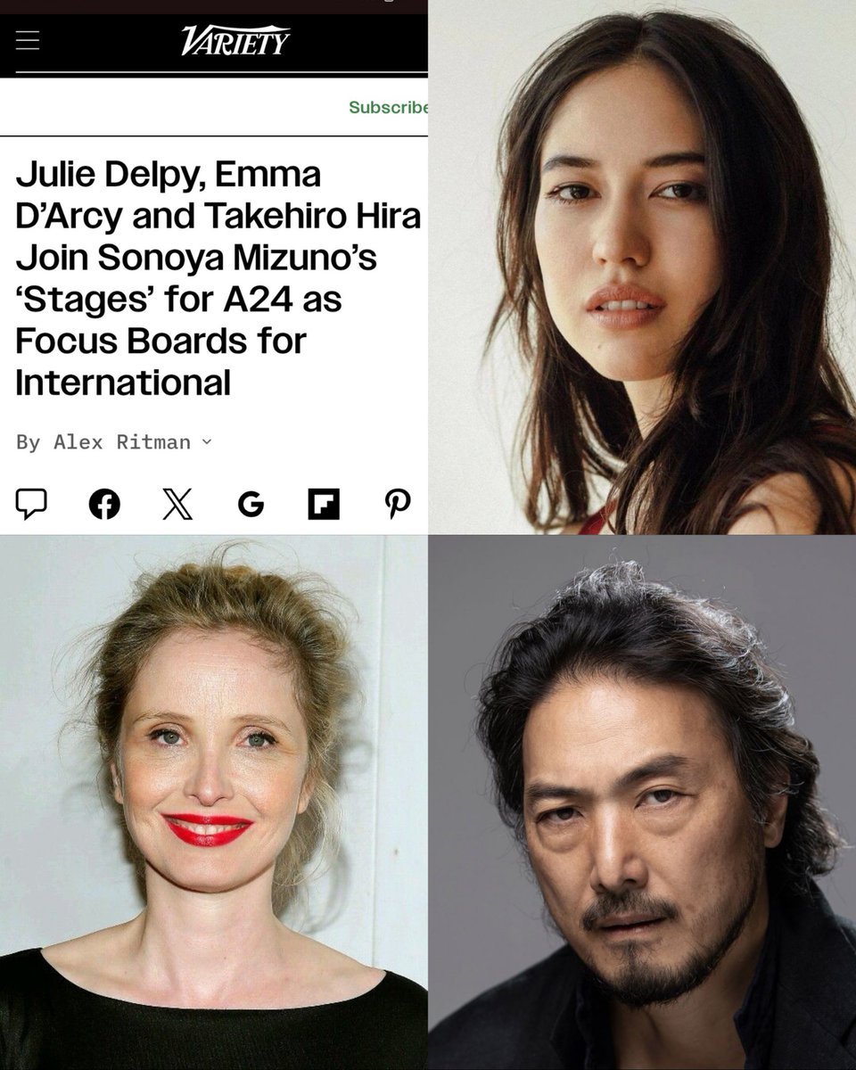 emmadarcydaily's tweet photo. Emma D'Arcy joins Sonoya Mizuno's A24 movie ‘STAGES’ along with Julie Delpy and Takehiro Hira! 

The film is currently under production, and following a young dancer at an elite ballet school finally earns the lead in a prestigious recital, but her focus is shattered by a family tragedy.