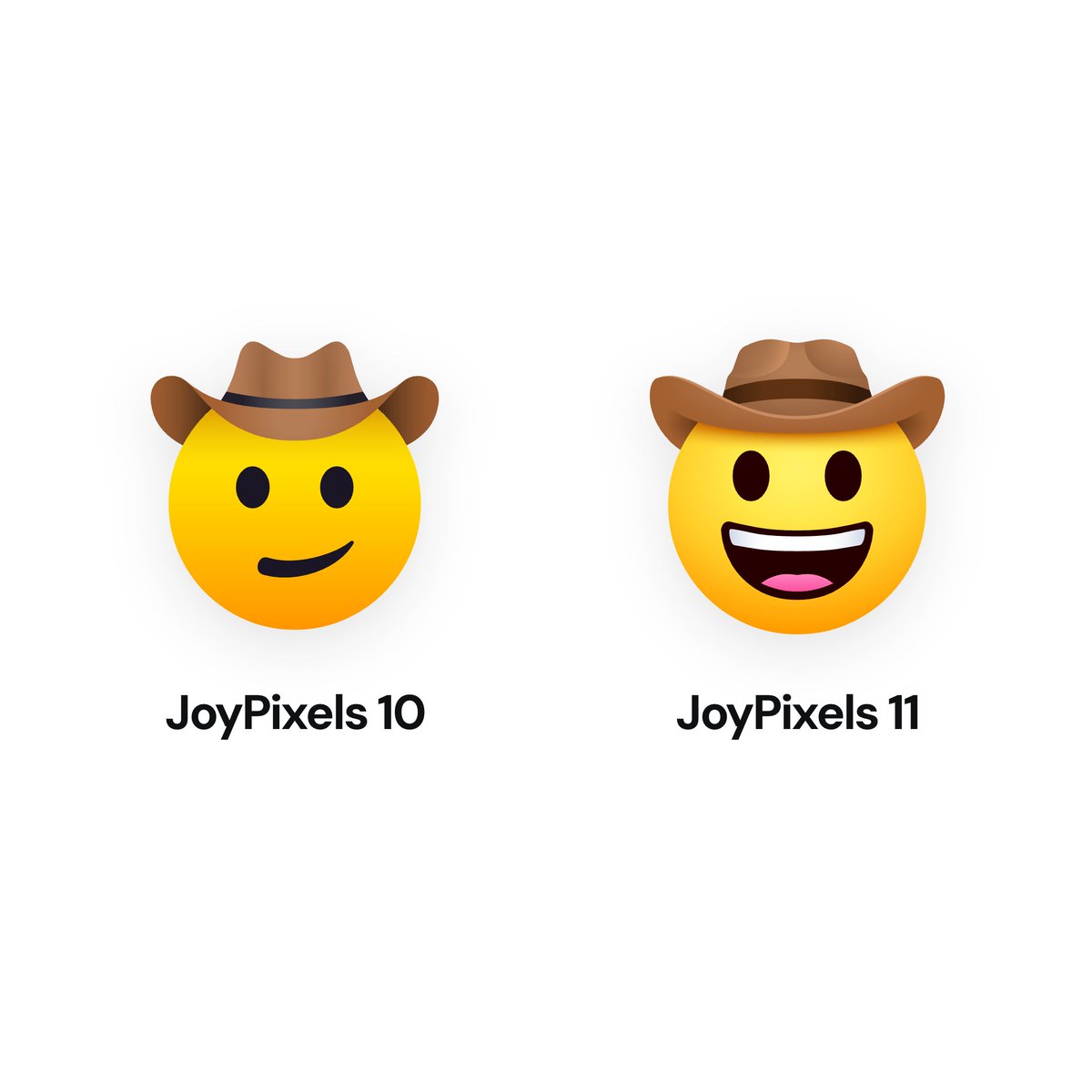 joypixels's tweet photo. Meet the sheriff of the emoji keyboard. 🤠 https://t.co/8r7fl2N1ZI