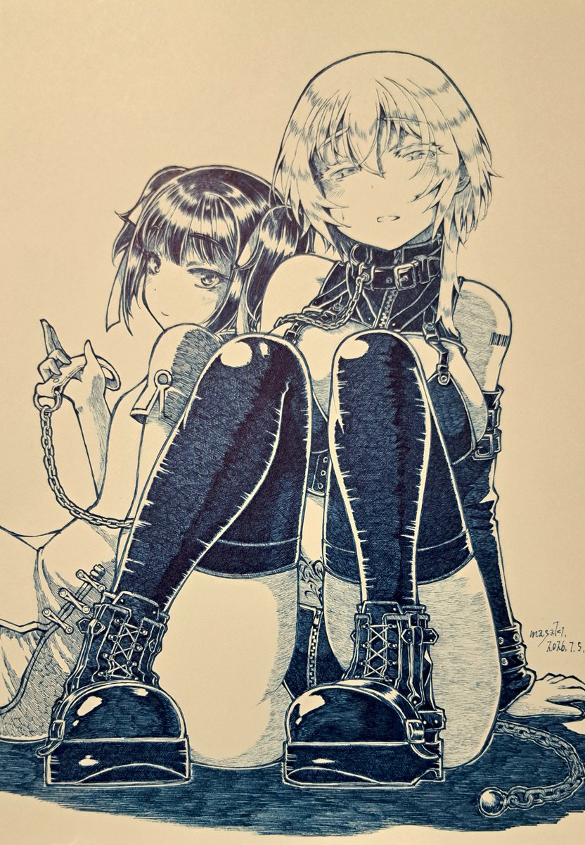 marsa_c's tweet photo. 今月はよほどブーツが描きたかったのだなと思いました。
ハイデルンが激渋に描けたのもよかったです。

#今月描いた絵を晒そう https://t.co/8M5KhqBmLb