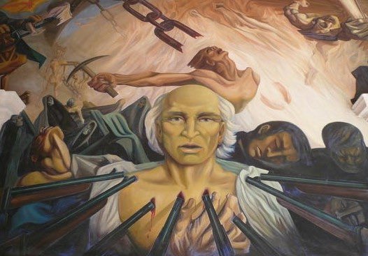 PGaleanaH's tweet photo. #undíacomohoy en 1811 fue fusilado Miguel Hidalgo y Costilla, iniciador de la gesta insurgente de México, reconocido con justicia como el Padre de la Patria.
Fue ejecutado en el patio del Colegio de los Jesuitas en Chihuahua, a los 58 años, a 10 meses de iniciar la insurrección. https://t.co/wLSF4Te9Ll