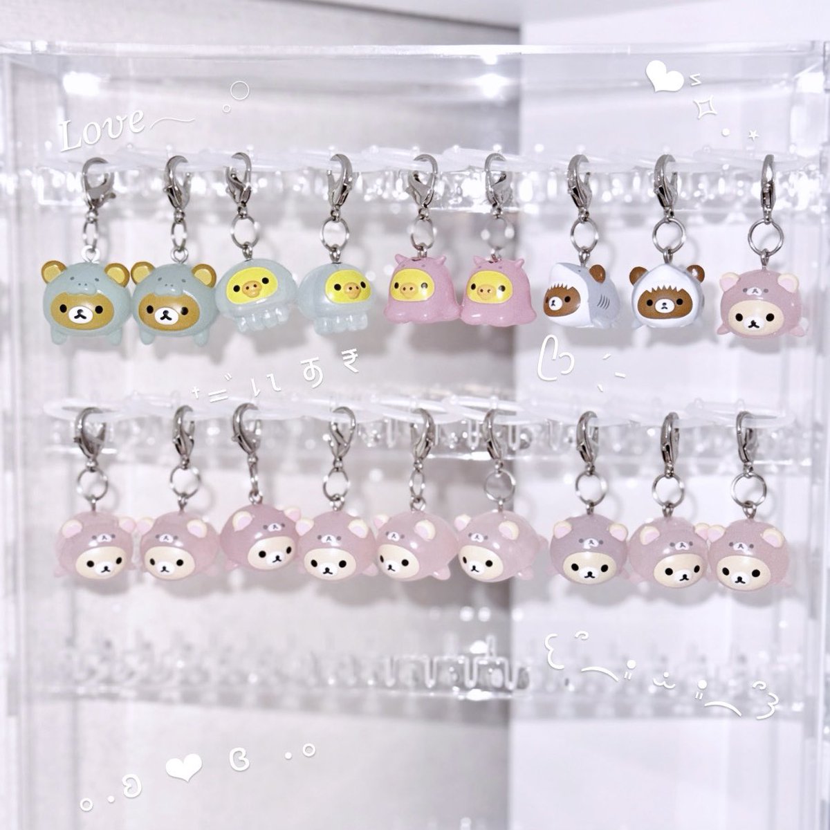 momoiro_usapyon's tweet photo. 今月のお目当て リラックマ うみリラきぶん🧸🦭🫧

昨日引けなくてすっごい悔しかったから今日沢山引けてよかった🥺
でもコリラックマ出なさすぎて、交換して頂けなかったら死んでた🙃
推しは自引きできないの、いつも何🫠

並べたら可愛すぎる〜🩷 https://t.co/tqpAfsP3ix