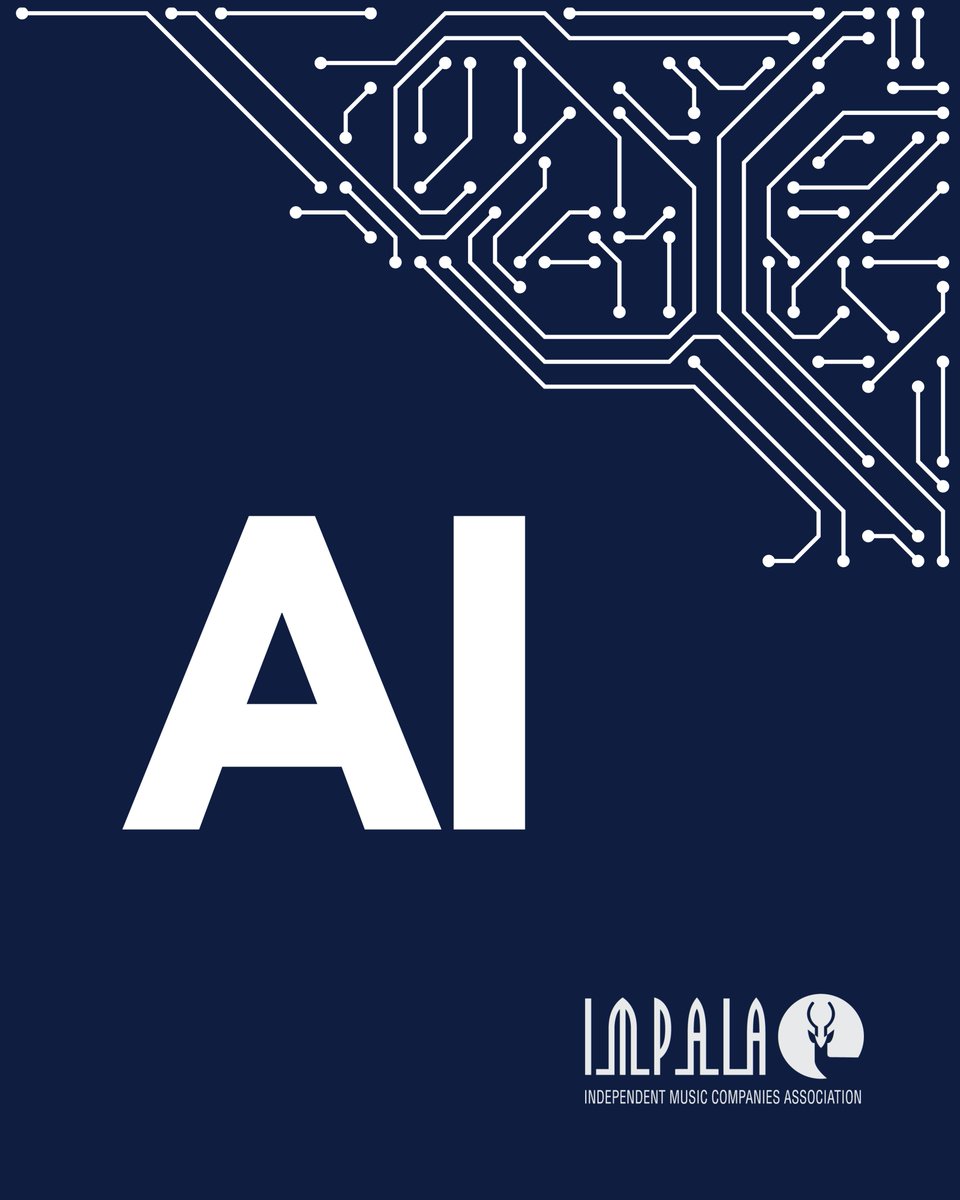 IMPALAMusic's tweet photo. 🤖 Earlier this month IMPALA’s digital music plan recommended excluding materially AI generated content from algorithms and royalty pools, with tracks generated by unlicensed tools not uploaded in the first place. Read our Digital Music Plan: https://t.co/1ZiQoNRHc9 https://t.co/MJgFlwjCxb