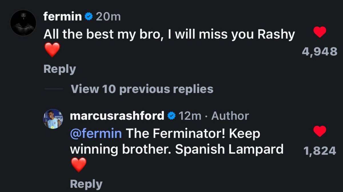 Rayanwaves's tweet photo. “The Ferminator”
“Spanish Lampard”

Rashford is a super cool guy man https://t.co/JgRlwOwRSq