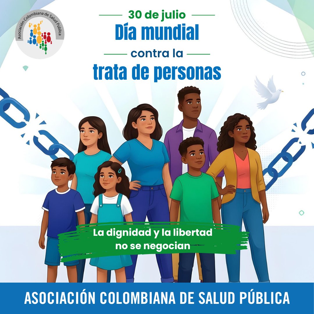 saludpublicacol's tweet photo. El 30 de julio se conmemora el #DíaMundialContraLaTrataDePersonas.
Desde la #ACSP promovemos la educación, la escucha y la articulación comunitaria para proteger la dignidad, la libertad, la salud y el bienestar de las personas
🌐 https://t.co/wkdlBGlvwx
#NoALaTrataDePersonas https://t.co/7rmc6gVOC4