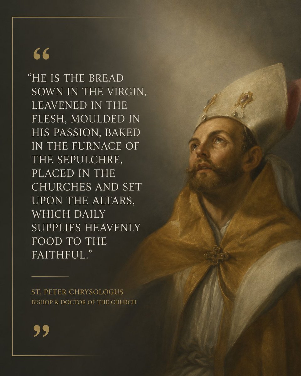 Mr_BLaw's tweet photo. Today is the feast of Saint Peter Chrysologus. https://t.co/se1pNUNSii