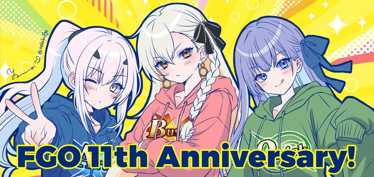 oekakifgo's tweet photo. FGO11周年おめでとうございます✨🎉🎊👏🏻✨
#FGO   
#FGO11周年   
#FGO11周年メッセージ https://t.co/qvIRs6hBLE