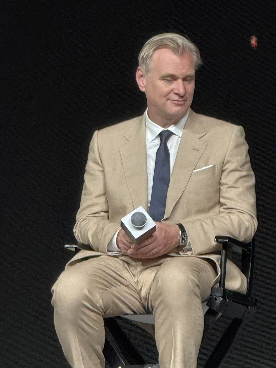 gavinincinema's tweet photo. Christopher Nolan was surprised with a "Happy Birthday" singalong at the Beijing premiere of The Odyssey, while Matt Damon, Charlize Theron, and Emma Thomas took on the challenge of saying "Happy Birthday" to Nolan in Chinese. https://t.co/k4QVfosUJC