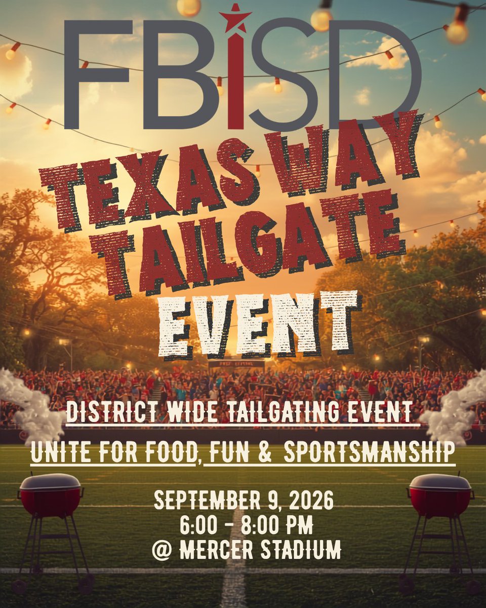 FBISDAthletics's tweet photo. Save The Date. https://t.co/Q7iZo3LxEC