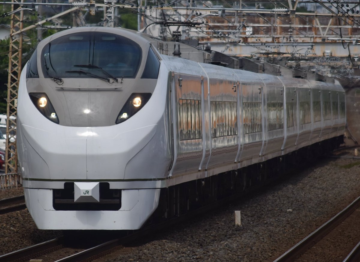 657K1_Hitachi's tweet photo. ・55M→68M
E657系K1編成（651系オマージュカラー）
2026.7.30 東京/北小金 https://t.co/UqDXfhUYuc