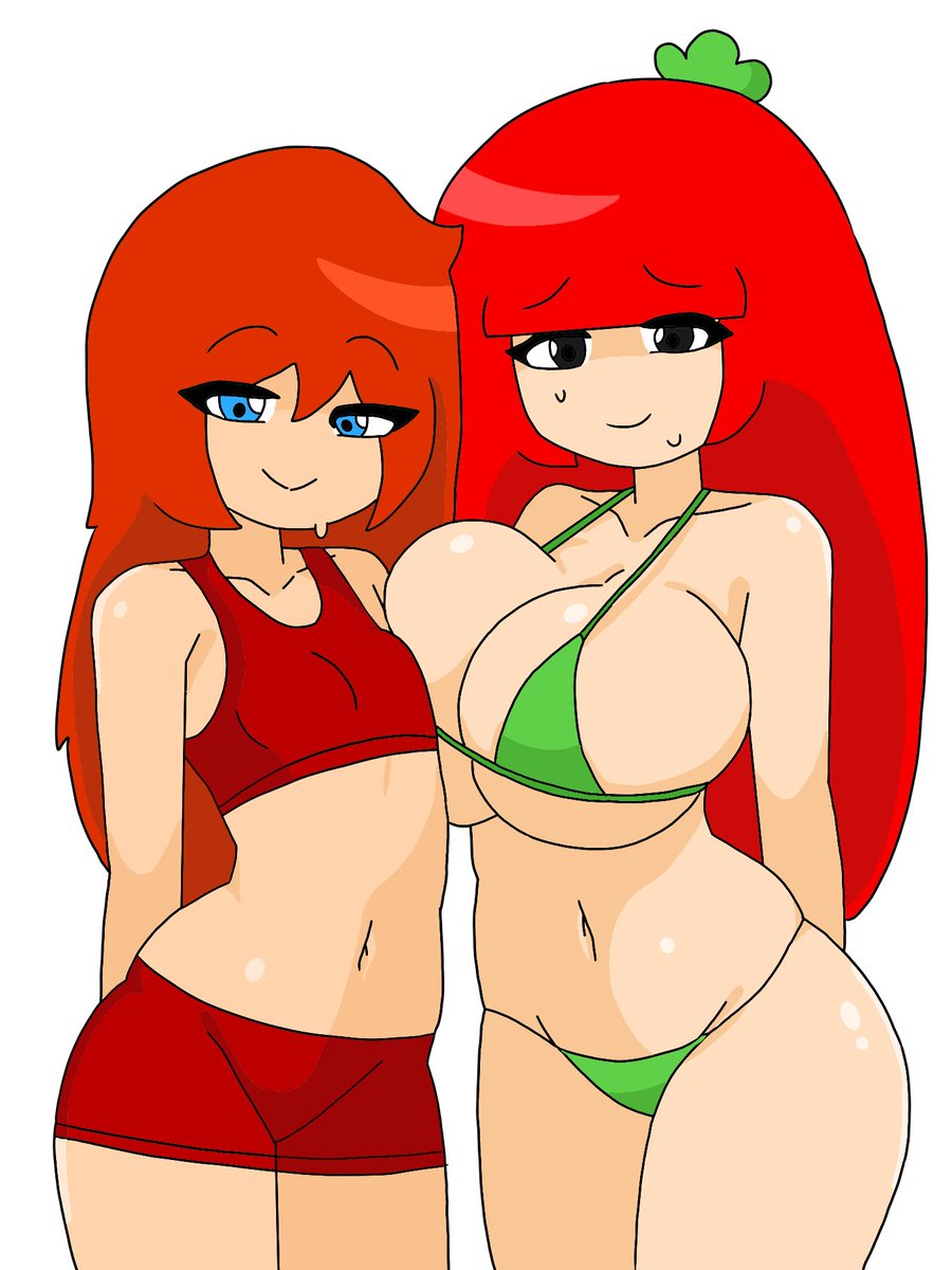 KatietheCute18's tweet photo. Peppergirl & Tomato Gal at the Beach #pizzatower #toppinggals #toppinggirls #beach #swimsuits #bikinigirls #minus8 #minuspal #blackeyed #blueeyed #redhairs #smallbreasts #bigbreasts #mcpig #tourdepizza #tomatogal #2girls https://t.co/LoHgDWxyjY