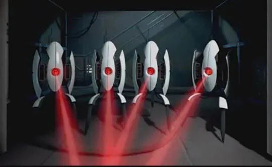 camtaingem's tweet photo. i imagine killdroids killbots act like the turrets from portal https://t.co/A2ymh4ngKj