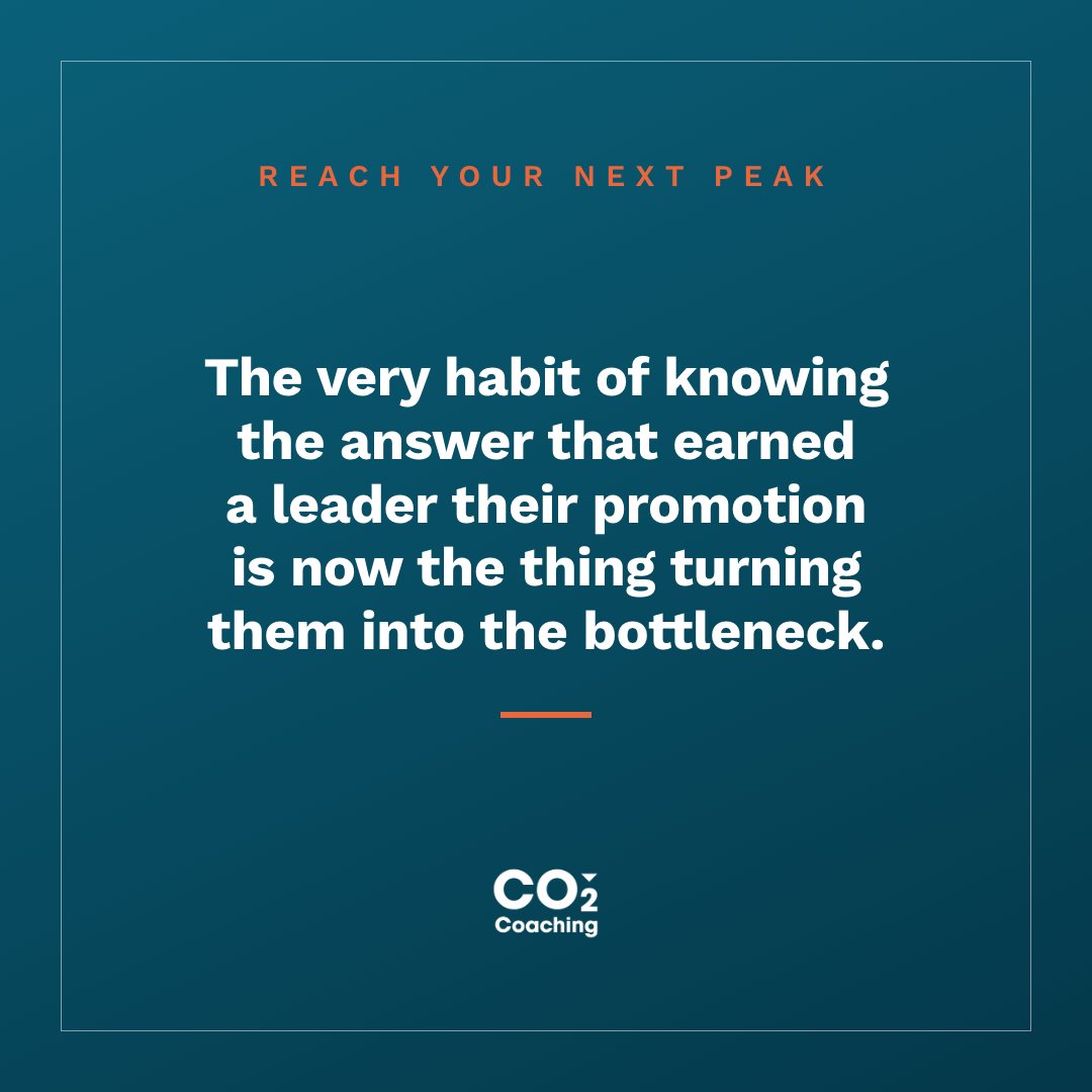 garybcohen's tweet photo. This is the pattern most leaders can't see from inside the frame it creates. If you're the decision bottleneck on your team, the problem may not be capacity. It may be the belief that your value still lives in having the answer →  https://t.co/mgiz6zestl https://t.co/DojFRcuRhE